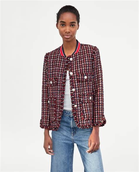 zara boucle cropped jacket